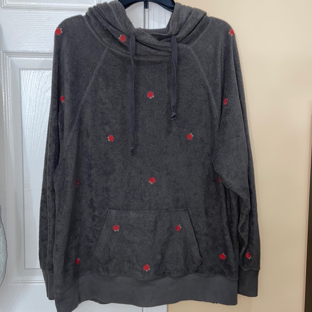 PINK Gray Vs Rose Oversized Hoodie